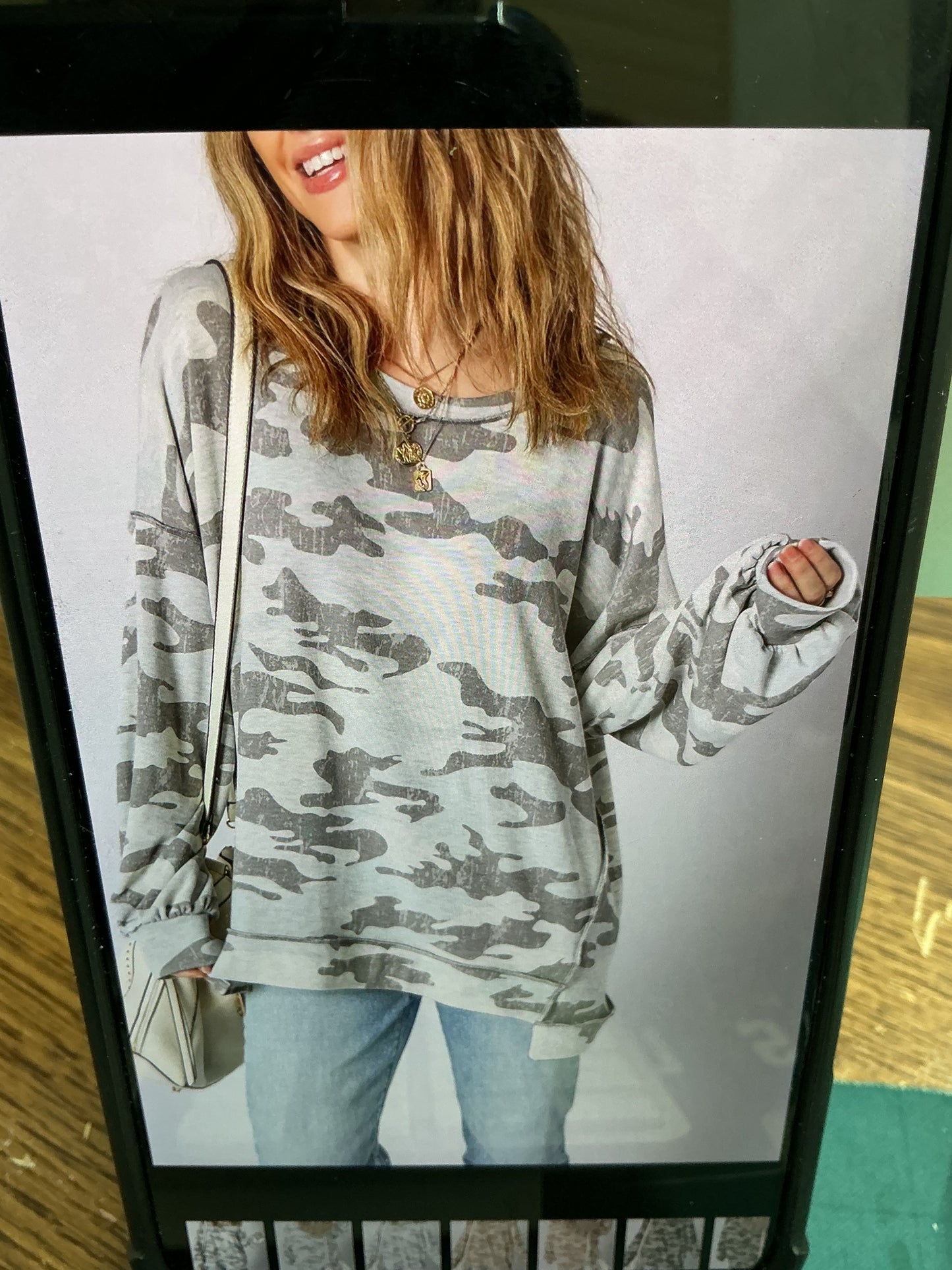 Retro Camo Sweatshirt